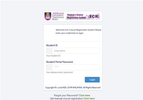 eCourse Registration System .